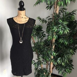 BCBGeneration Black Lace Mini Dress